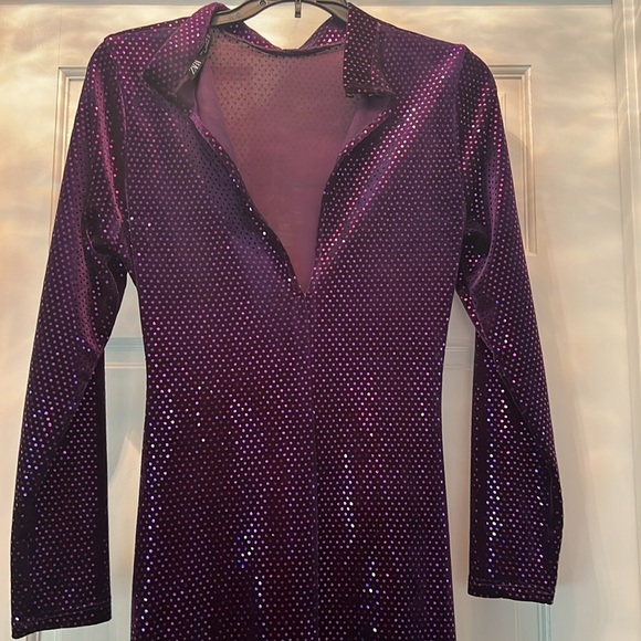 Zara purple long sleeve dress - Picture 6 of 8